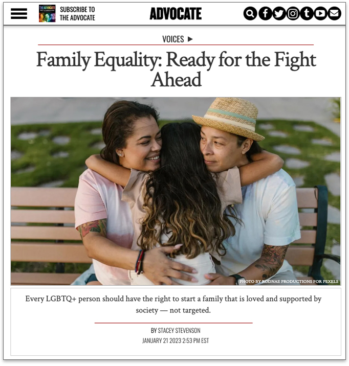 Family Equality on Advocate.com