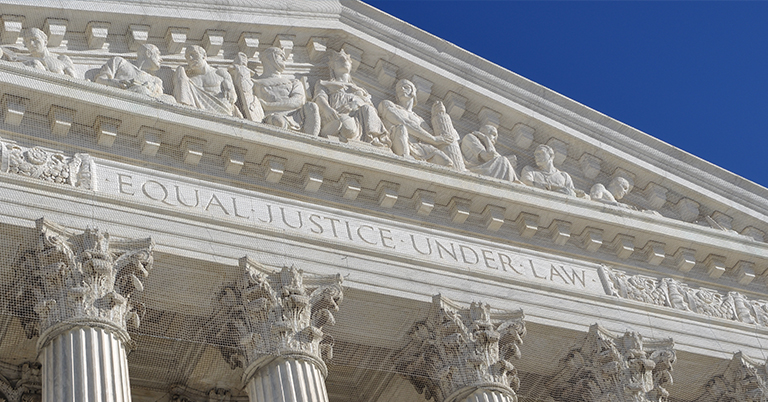 Supreme Court - equal justice under law
