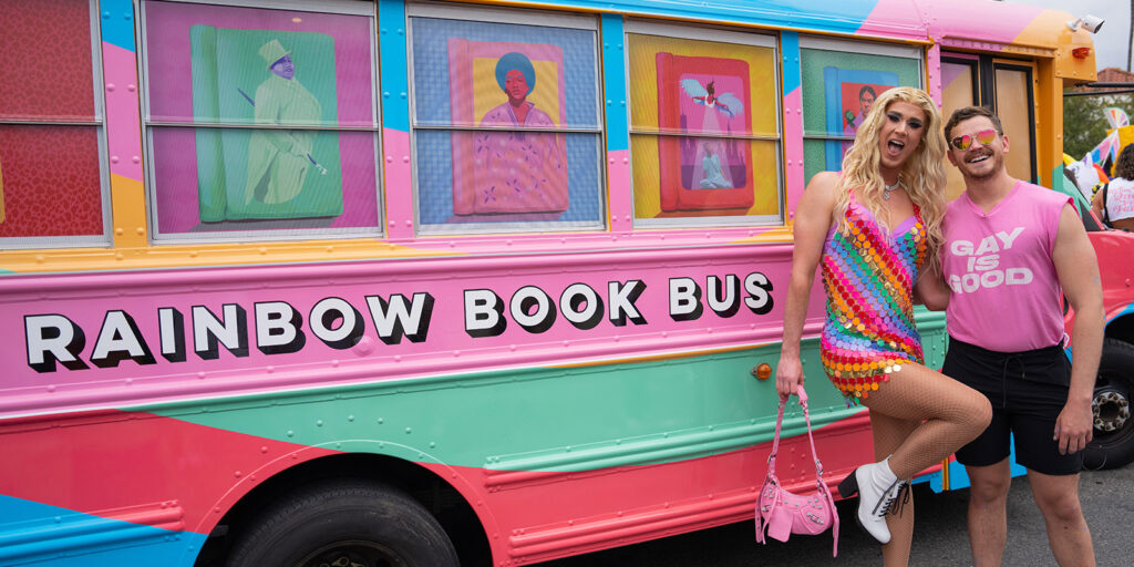 Rainbow Book Bus