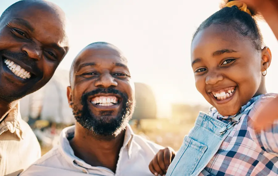 two dads and one child