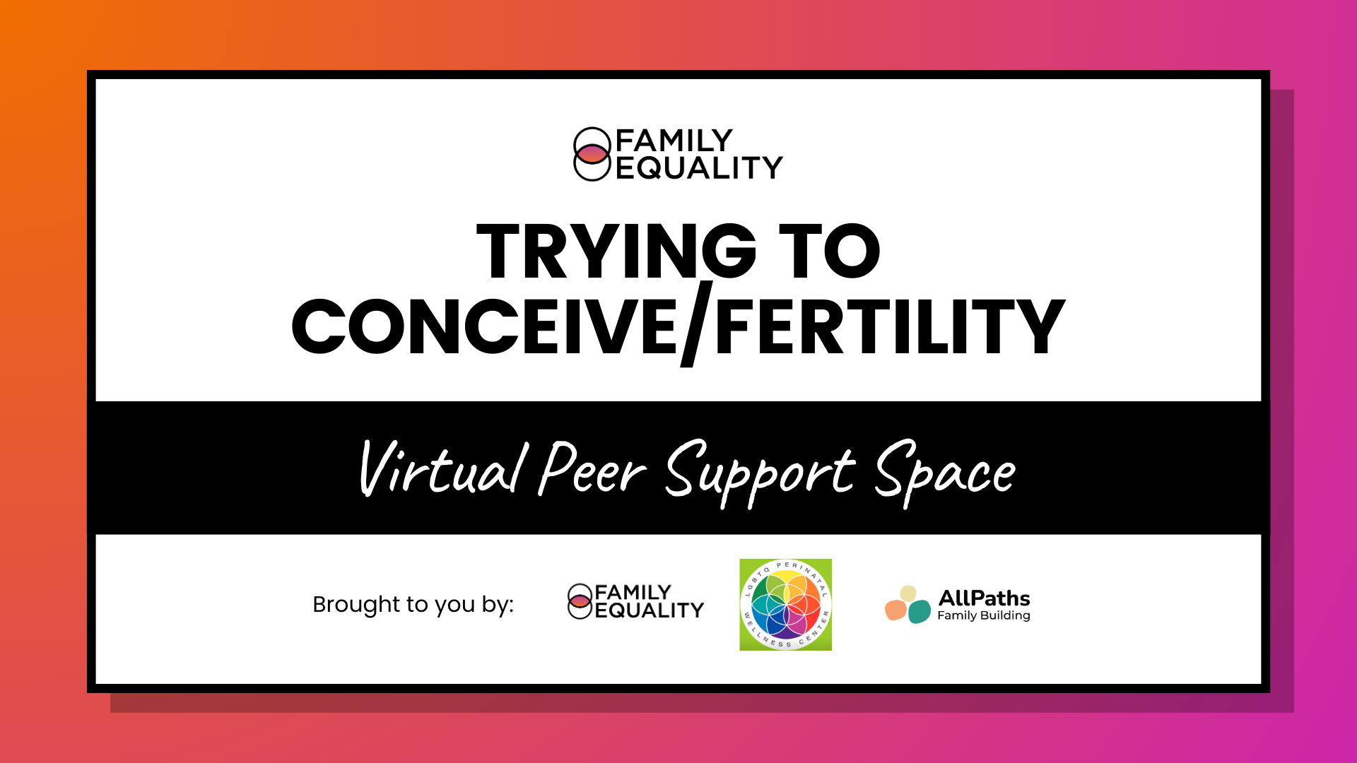 Trying to Conceive/Fertility Virtual Peer Support Space
