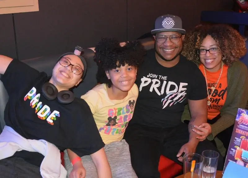 Family at Family Equality event